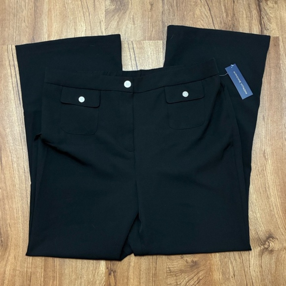Adrienne Vittadini Black Wide Leg Pants